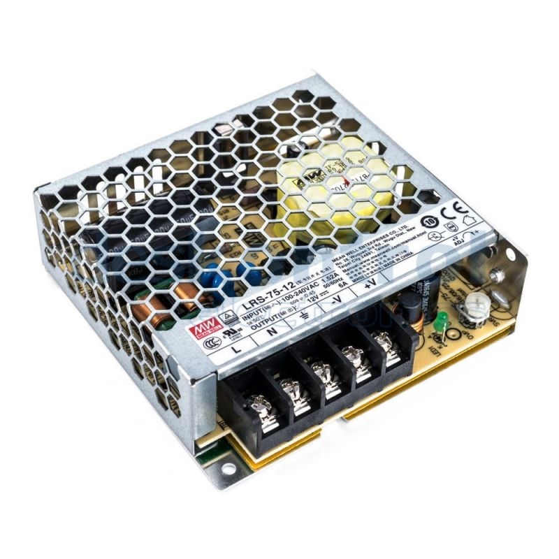 Εικόνα της LRS-75-12 MEANWELL 12V 6A OPEN FRAME POWER SUPPLY