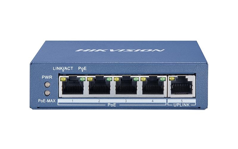 Picture of DS-3E0505P-E 4-Port Gigabit Unmanaged PoE Switch Hikvision