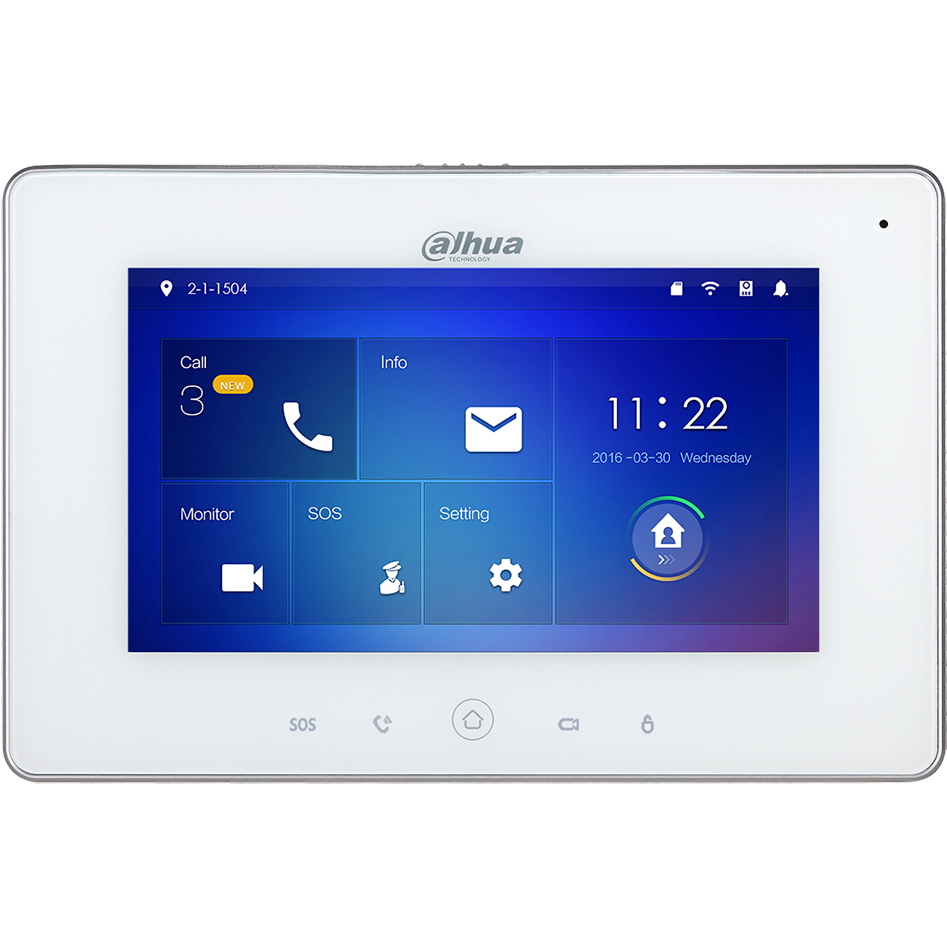 Εικόνα της DHI-VTH5221DW  WiFi Color Indoor Monitor 7-inch Touch Screen Dahua
