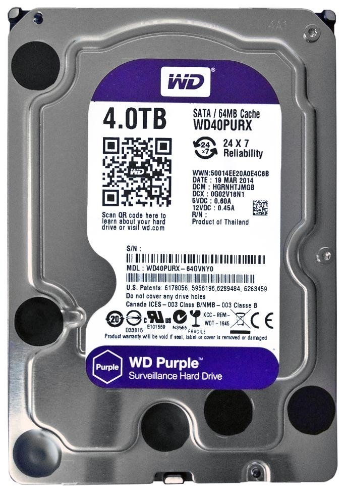 Picture of HDD WD PURPLE 4TB WD40PURZ
