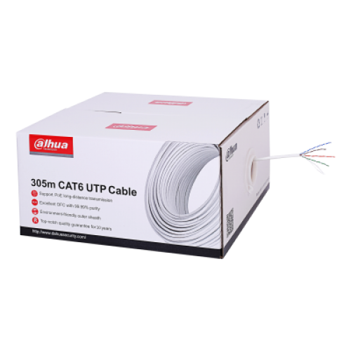 Picture of PFM923I-6UN-C 305m UTP CAT6 LSZH Cable White Dahua