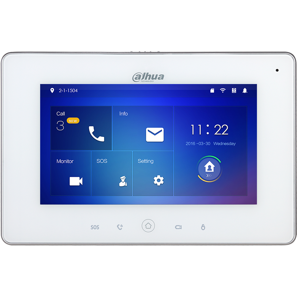 Εικόνα της VTH5221DW-S2  Indoor Monitor 7-inch Touch Screen WiFi & PoE Dahua
