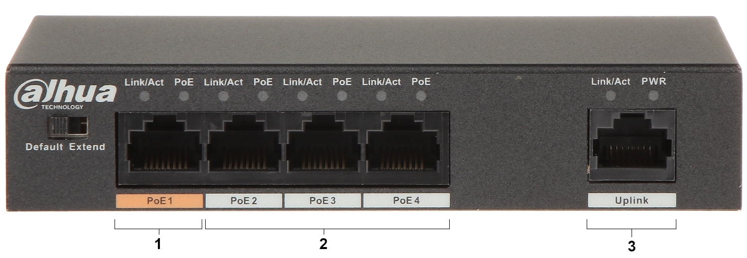 Picture of PFS3005-4ET-60  4-Port PoE Switch (Unmanaged) Dahua