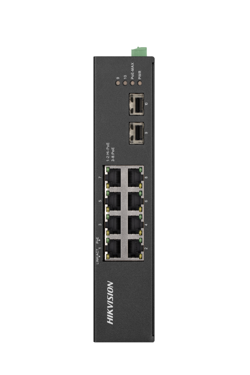 Picture of DS-3T0510HP-E/HS  8 Port Gigabit Unmanaged Harsh POE Switch Hikvision