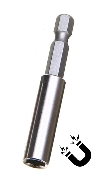Εικόνα της Magnetic adapter for electric screwdriver 1/4X60