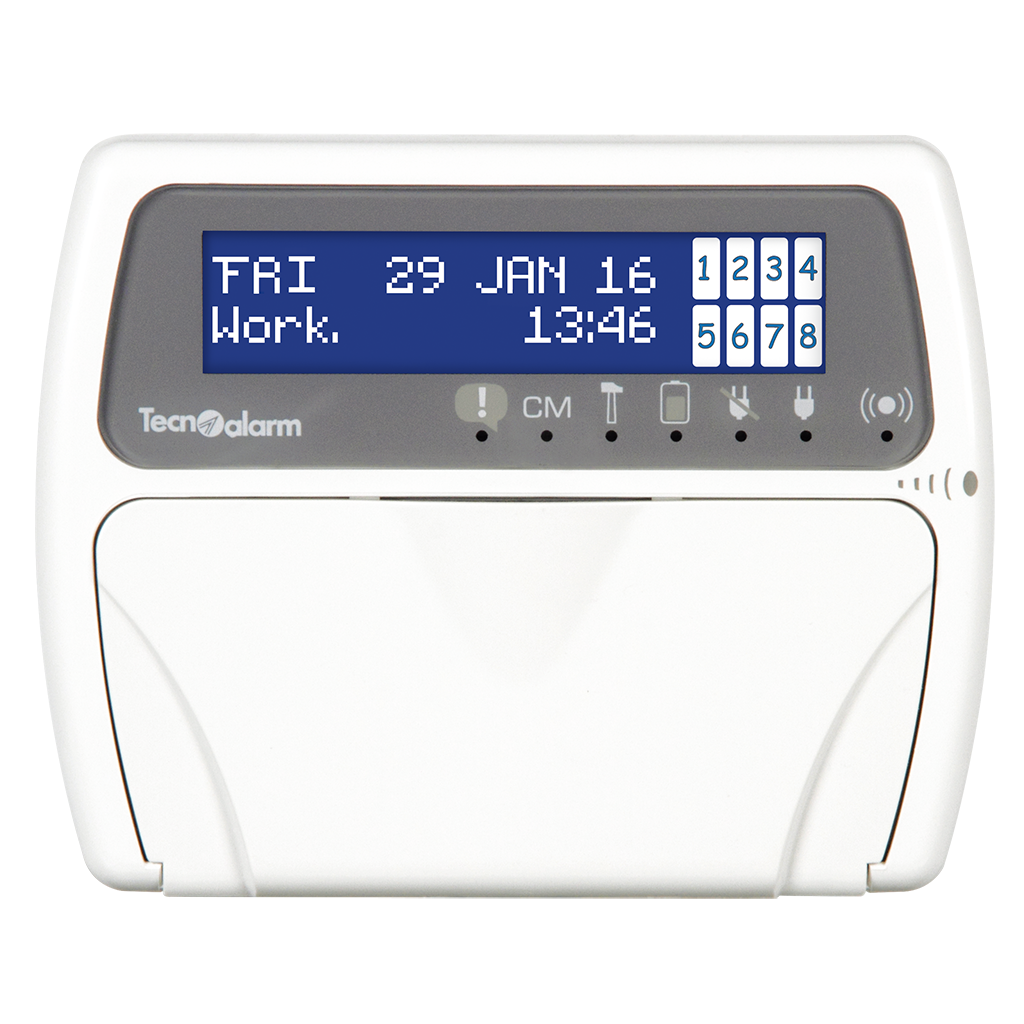 Picture of LCDPROX1 CONSOLE WITH LCD DISPLAY RFID KEY READER (PROXKEY) Tecnoalarm