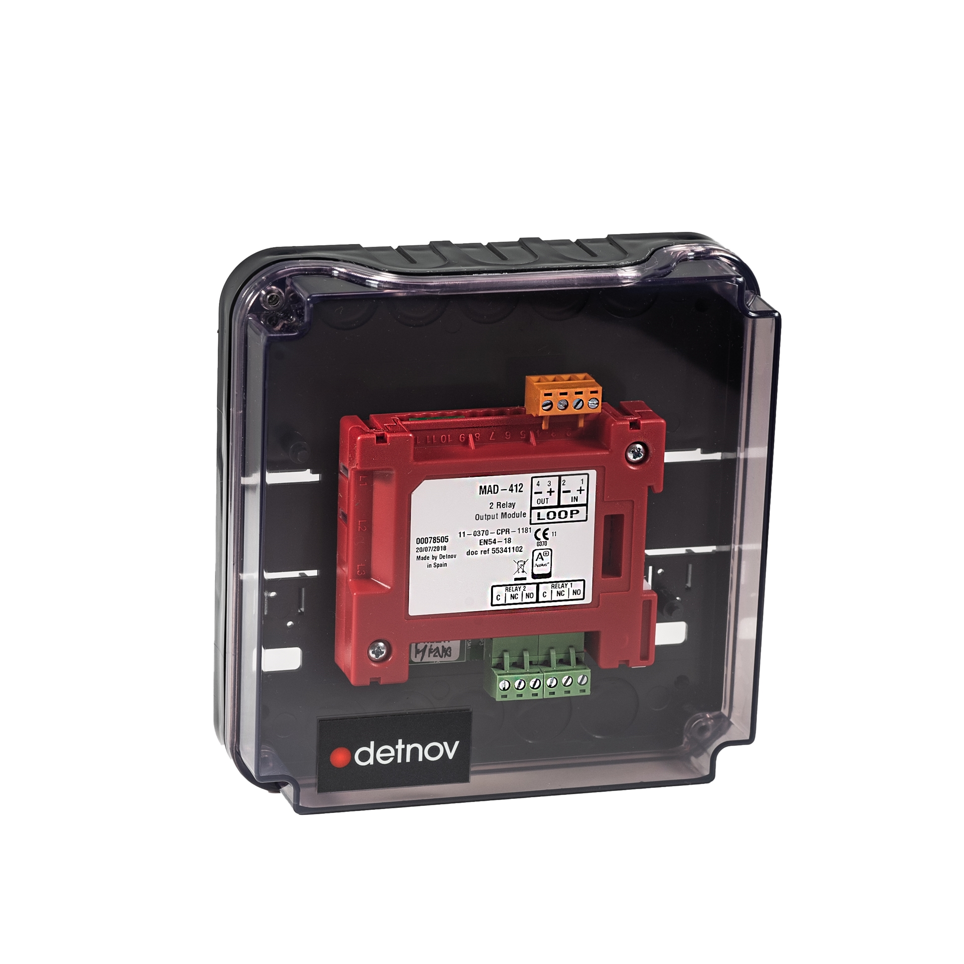 Picture of BOX-ONE  Διάφανο Κουτί Για Εγκατάσταση Ενός Module Σειρά Mad-400 Detnov
