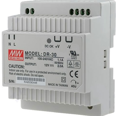 Picture of DR-30-24 DR 24V/36W/1,5A DIN rail power supply units