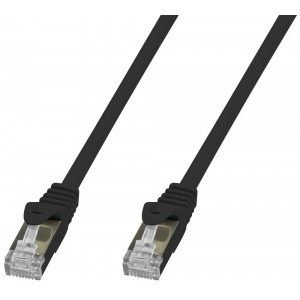 Picture of ICOC U6-SLIM-005BKT UTP Black 0.5m Network Patch Copper Cable Ultra Slim Cat.6
