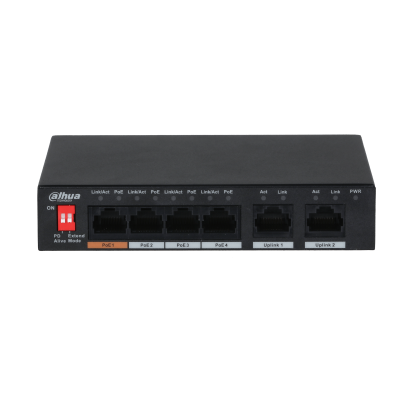 Picture of PFS3006-4ET-60-V2  6-Port 10/100Mbps Unmanaged Desktop Switch with 4 PoE Ports  Dahua