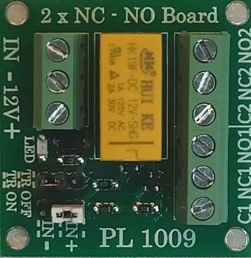 Picture of Πλακέτα Relay 43 x 43 με διπλή ανεξάρτητη επαφή C-NO-NC