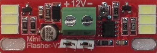 Εικόνα της Πλακέτα Led Mini Flasher με 6 Led Ισχύος