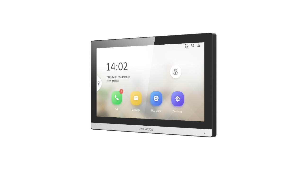 Picture of DS-KH6350-WTE1 Video Intercom Indoor 7-Inch Touchscreen Black Hikvision
