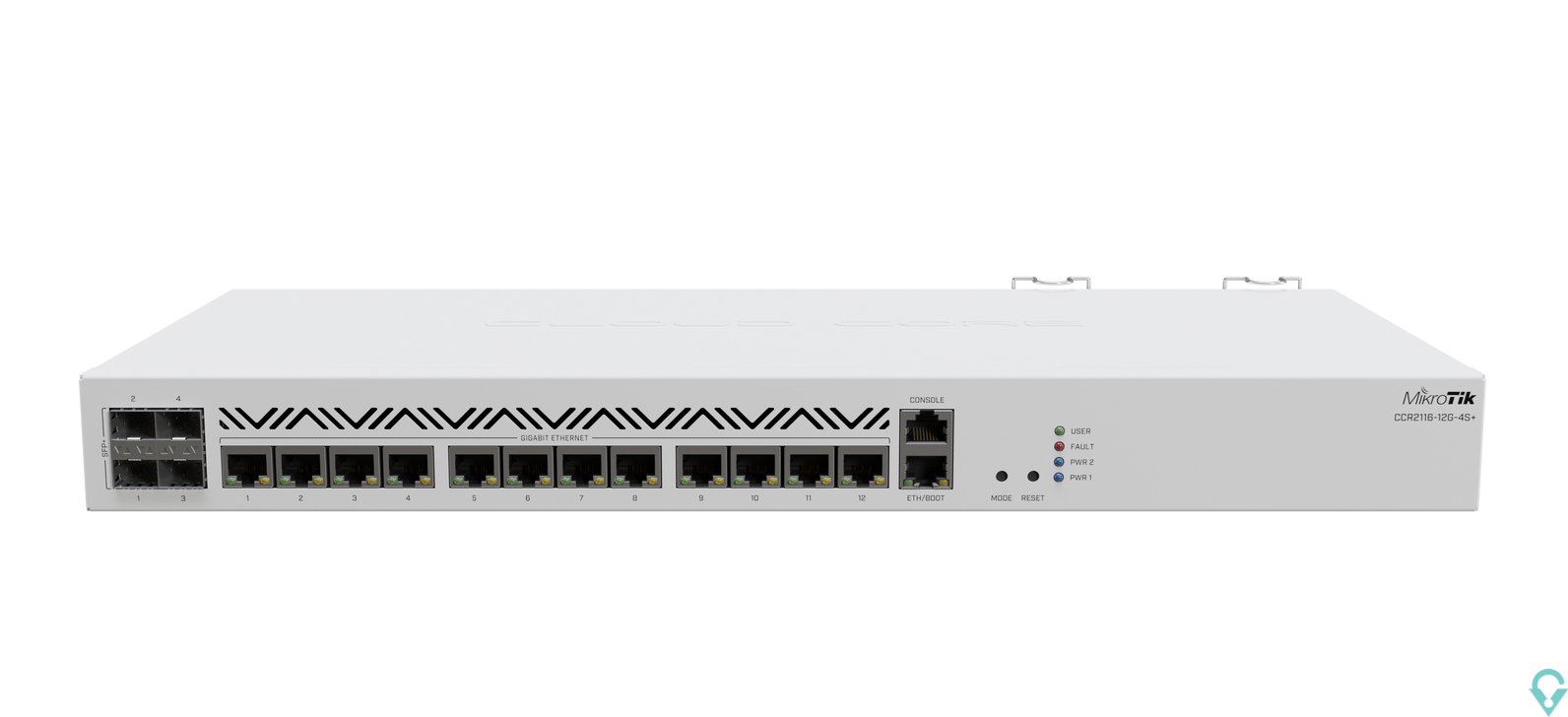 Picture of CCR2116-12G-4S+ Cloud Core Router, 13x Gigabit LAN, 4xSFP+, RouterOS L6 Mikrotik