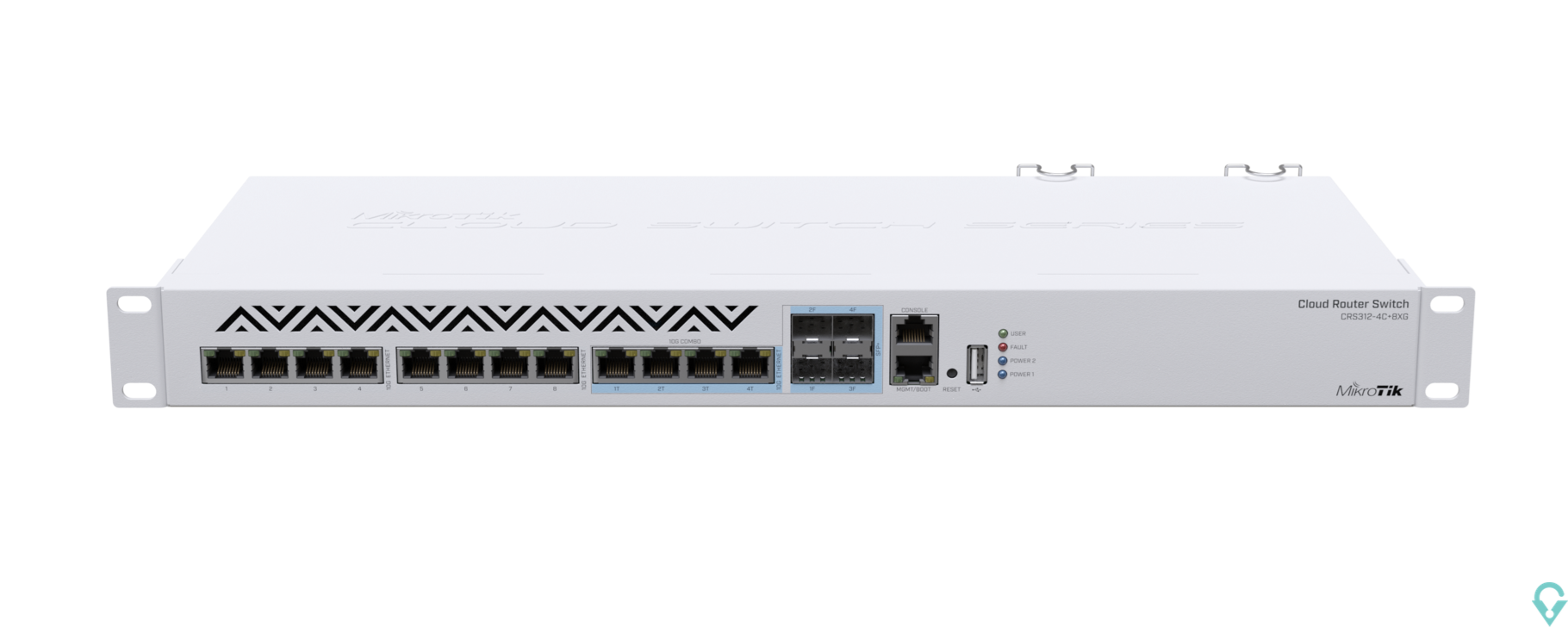 Εικόνα της CRS312-4C+8XG-RM Cloud Router Switch 4x10G combo ports, 8x10G Ethernet ports, RouterOS L5 Mikrotik