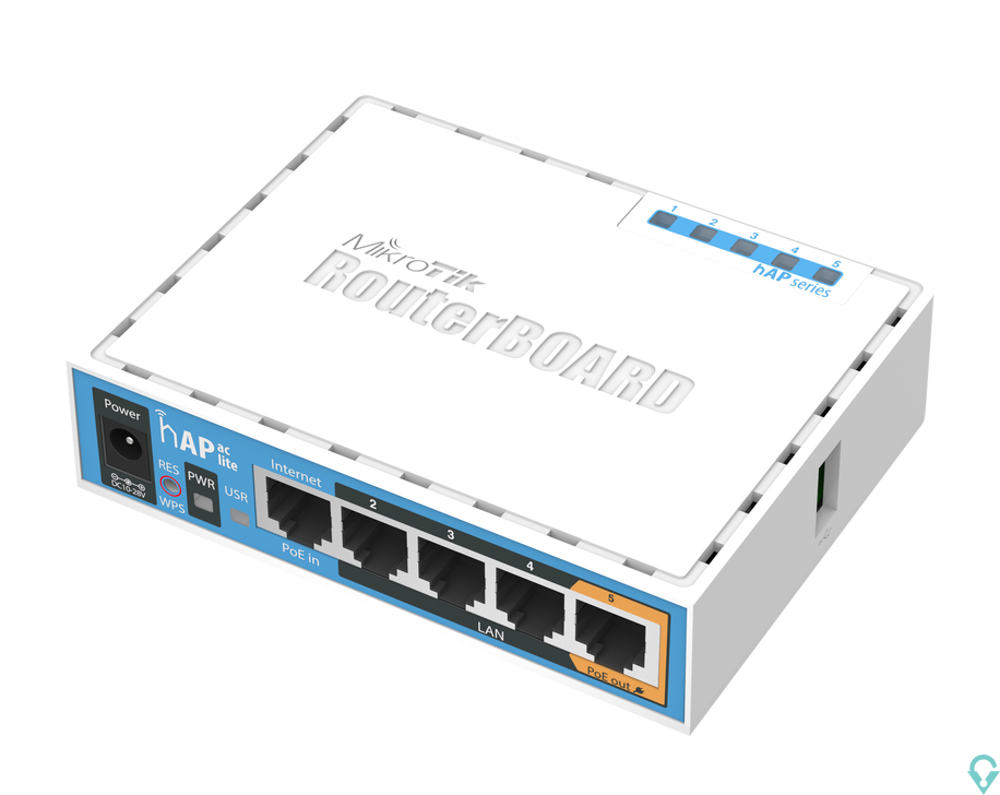 Εικόνα της RB952Ui-5ac2nD hAP ac lite, 5x LAN, 2.4+5GHz, USB, RouterOS L4 Mikrotik
