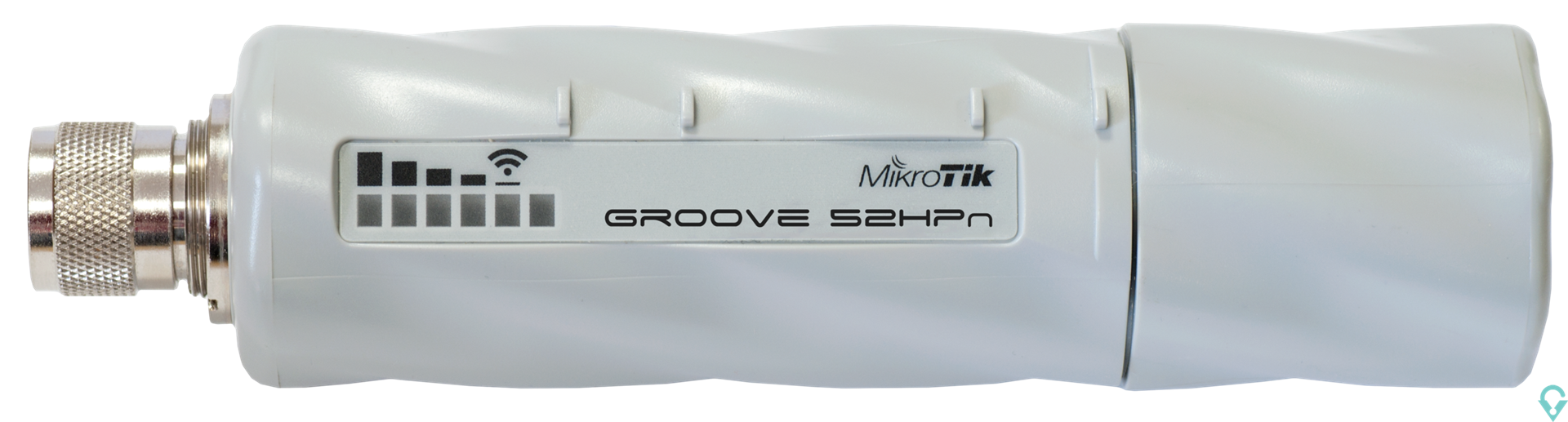 Picture of RBGroove52HPn Groove 52 with N-male connector, High Gain Single Chain 2.4GHz / 5GHz 802.11abgn wireless, 600MHz CPU, 64MB RAM, 1