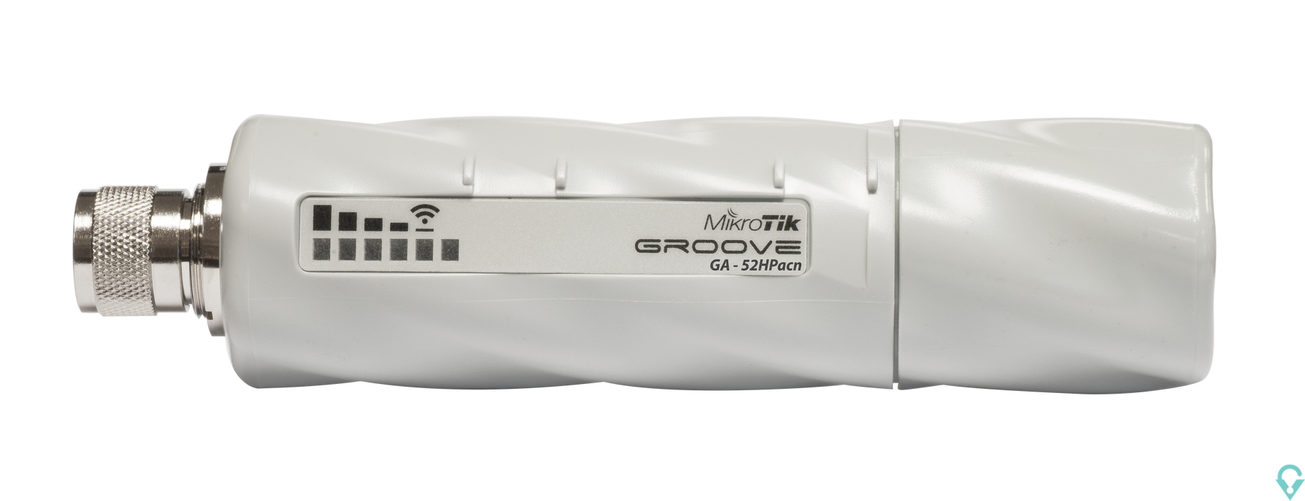 Picture of RBGrooveGA-52HPacn GrooveA 52 ac with Nmale connector, 720MHz CPU, 64MB RAM, 1 x Gigabit LAN, 1 x built-in high power 2.4/5GHz 8