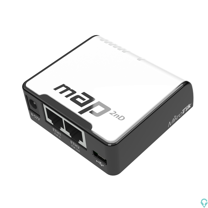 Εικόνα της RBmAP2nD mAP with AR9531 650MHz CPU, 64MB RAM, 2xLAN, built-in 2.4Ghz 802.11bgn Dual Chain wireless with integrated antennas, mi