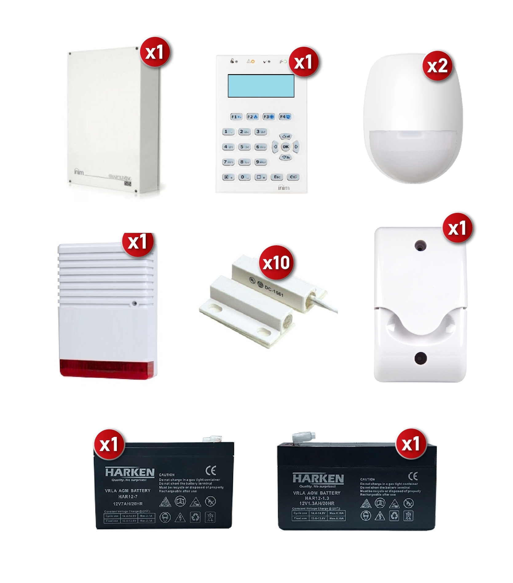 Εικόνα της Alarm Kit Inim 1050 & Harken