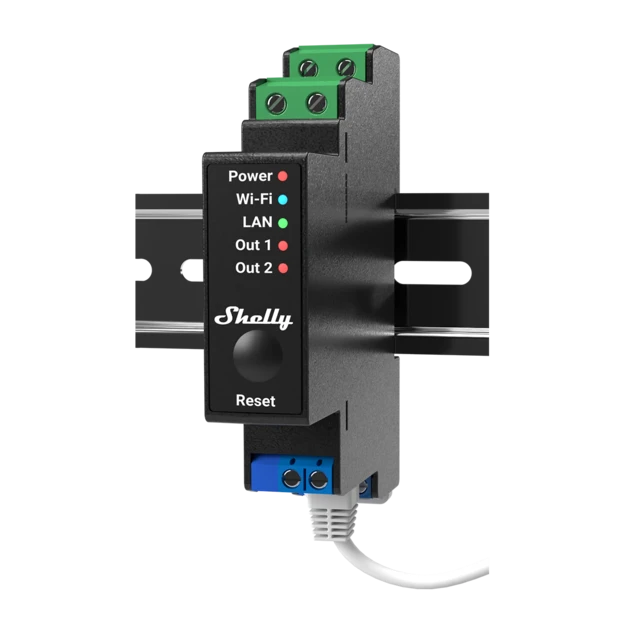 Picture of Professional 2-channel DIN Rail Relay with power metering  : cover control PRO 2PM Shelly