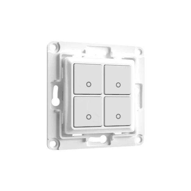 Εικόνα της Wall Switch 4-button for Smart Relays White Shelly