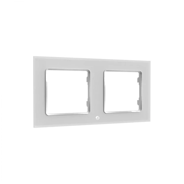 Εικόνα της Wall Frame 2 for Wall Switch White Shelly