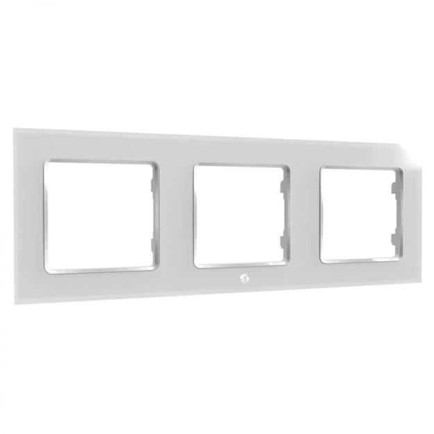 Εικόνα της Wall Frame 3 for Wall Switch White Shelly
