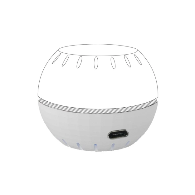 Εικόνα της USB Power Supply for Humidity Temperature White Shelly