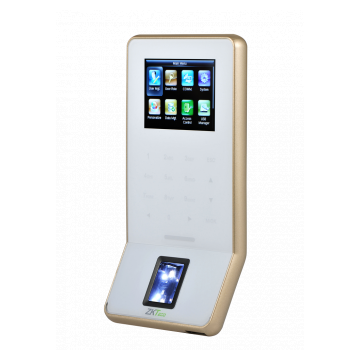 Picture of F22 White Standalone Fingerprint Time Attendance Terminal With Bioid Sensor ZK Teco